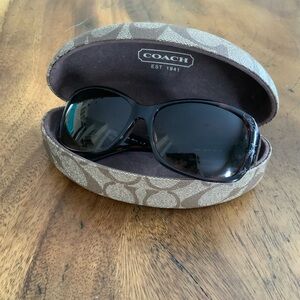 Coach Black Sunglasses with Signature Case